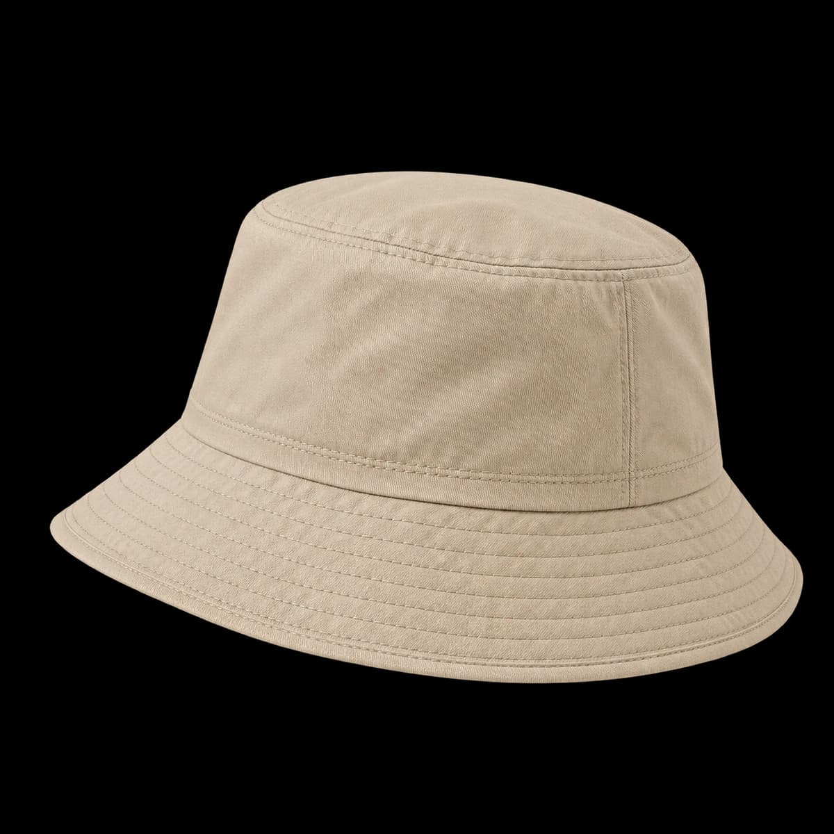 Isolated sand cotton bucket hat