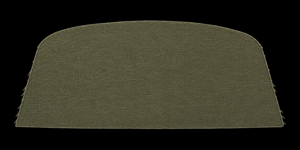 Isolated canvas front panel