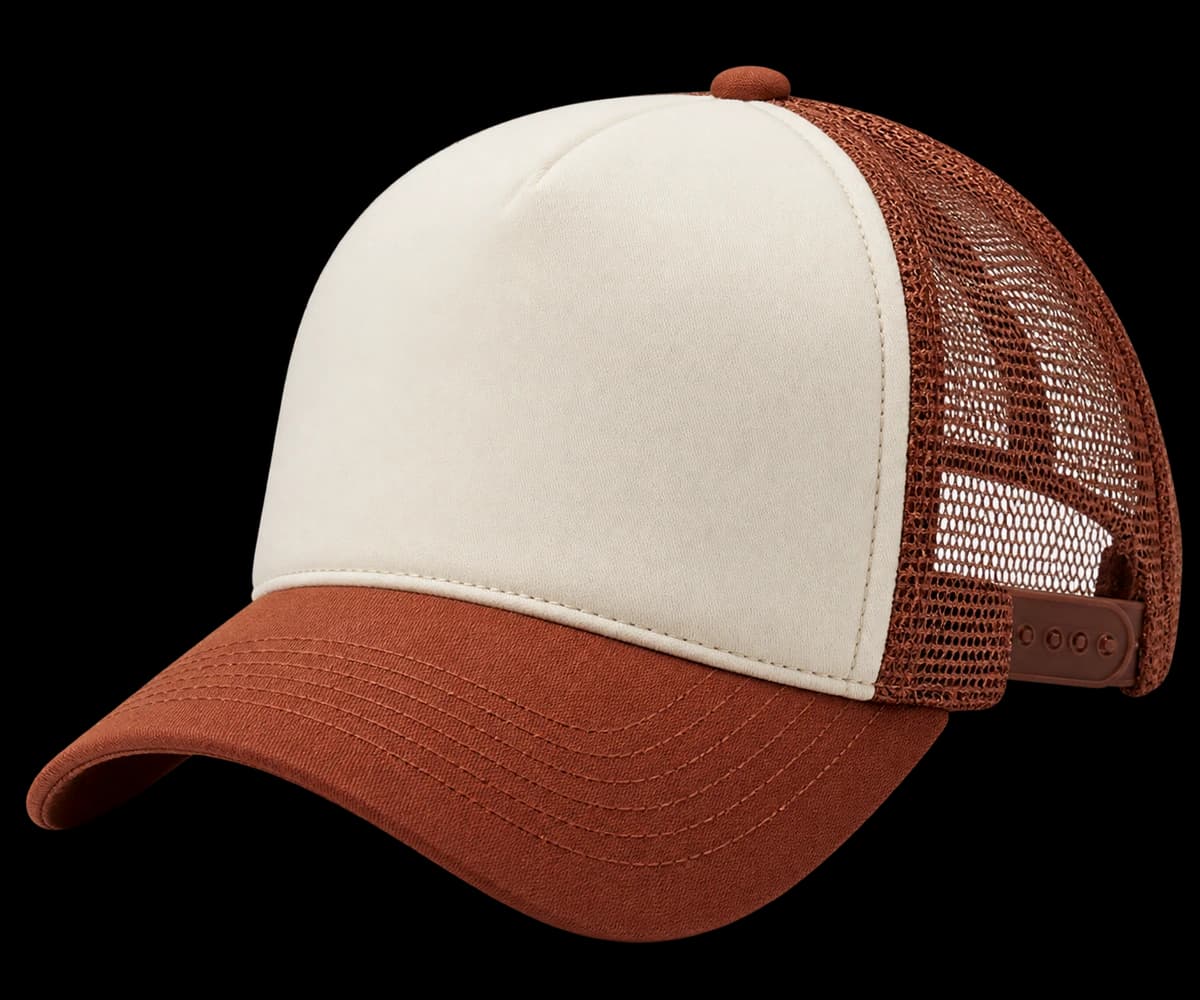 Foam and mesh trucker cap