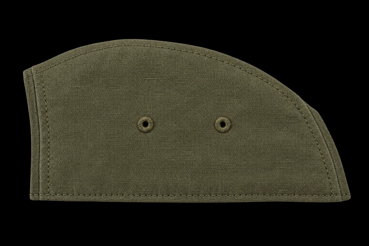 Isolated canvas side panel with eyelets